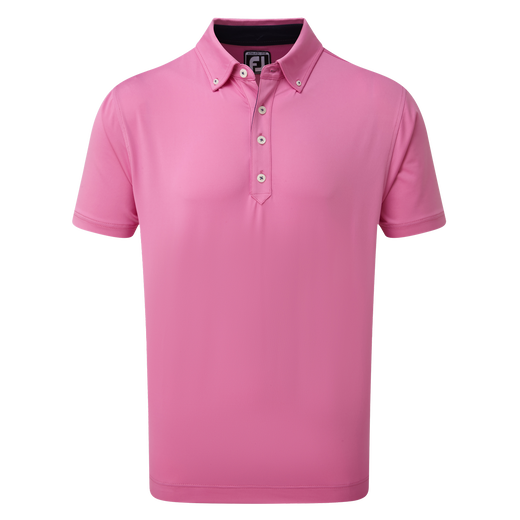 Lisle Solid with Contrast Trim and Button Down Collar