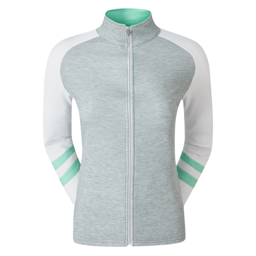Women's Full Zip Raglan Colour Block Mid-Layer