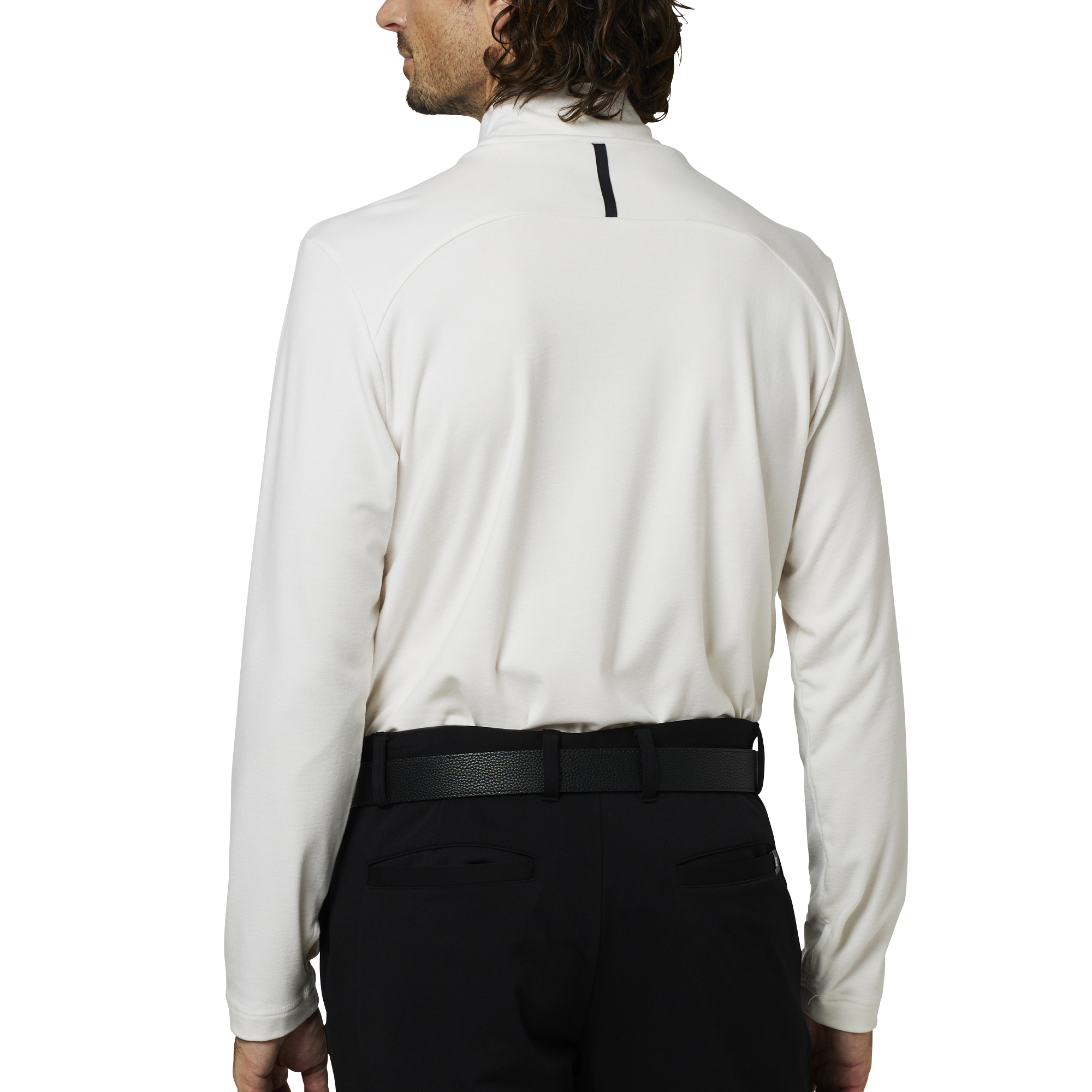 ハイストレッチ長袖ハイネックシャツ