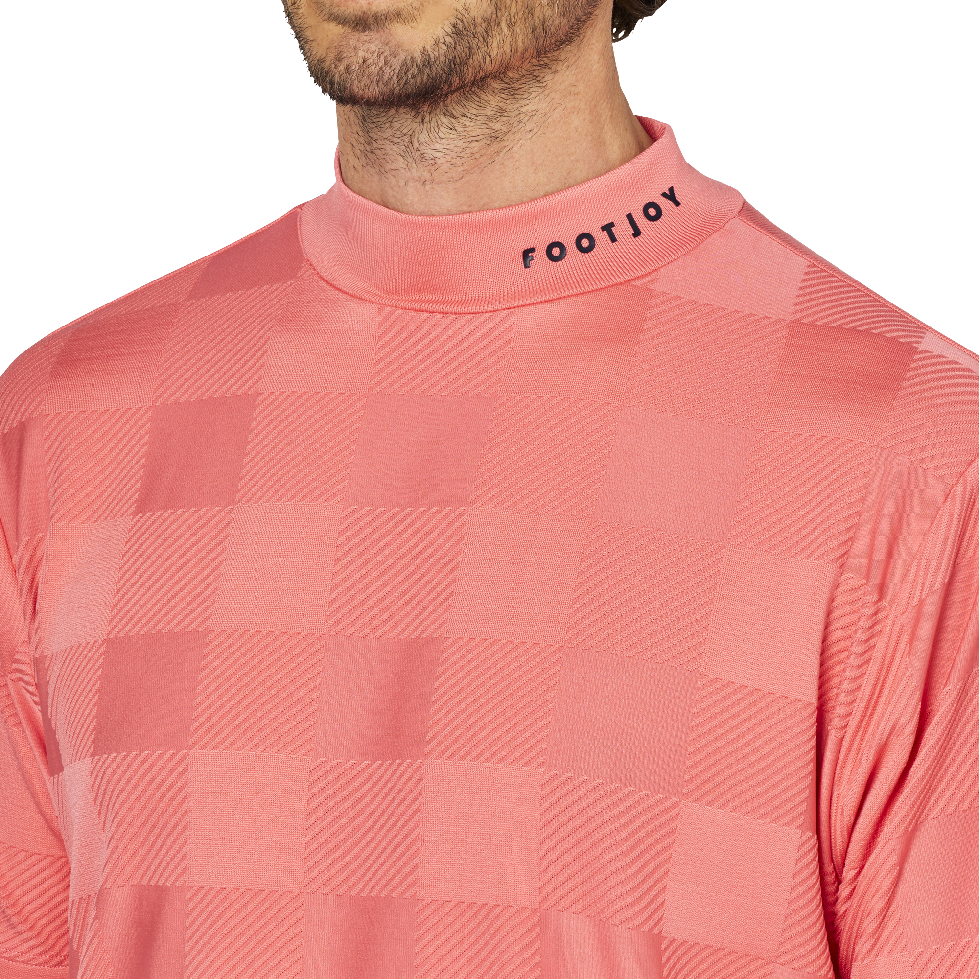 Short Sleeve Jacquard Mock Shirts