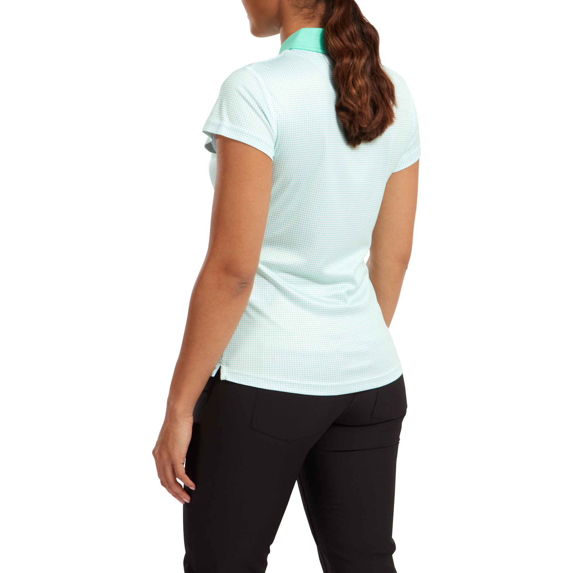Women's Lisle Sleeveless Shirt with Neck Trim