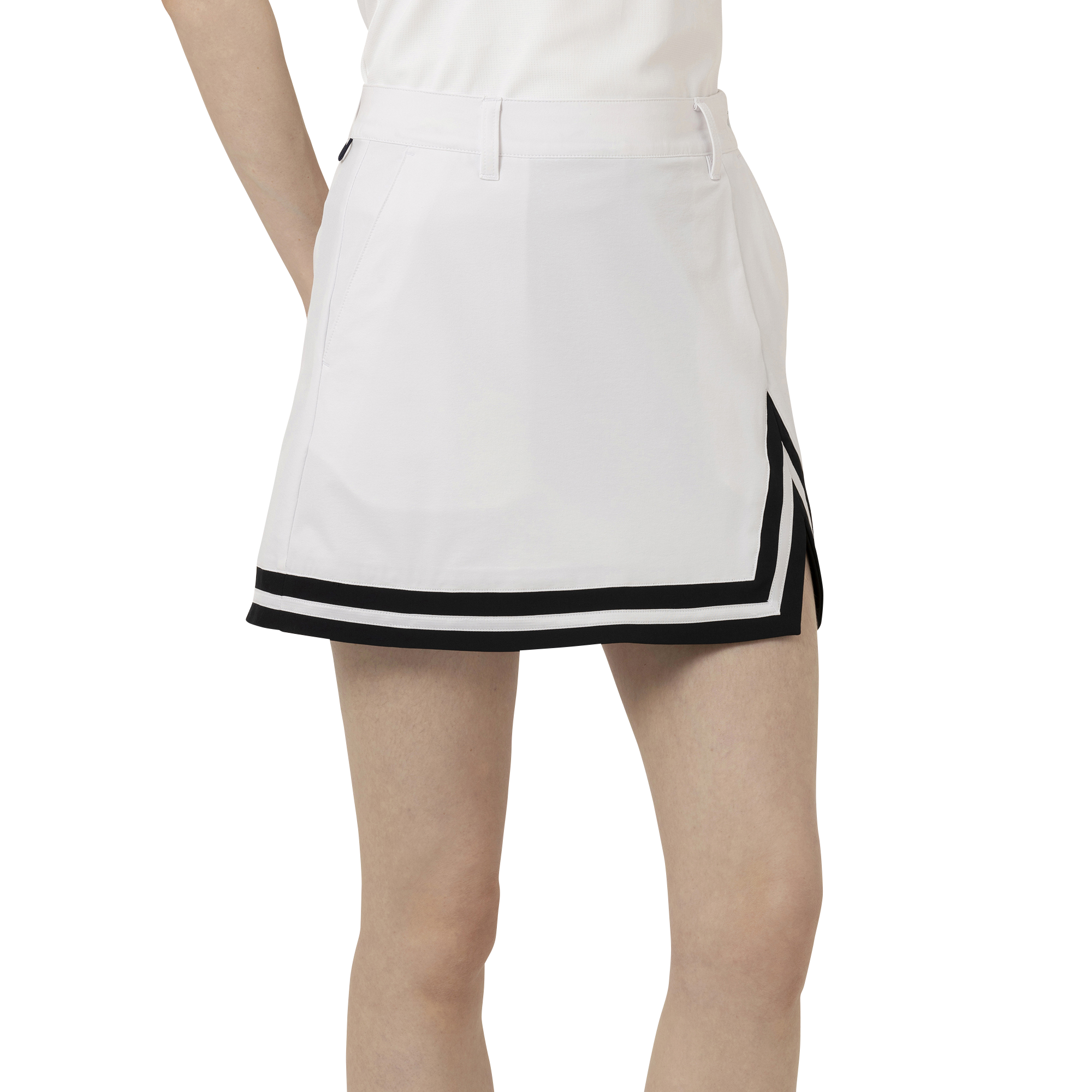 Solid Woven Skort Women