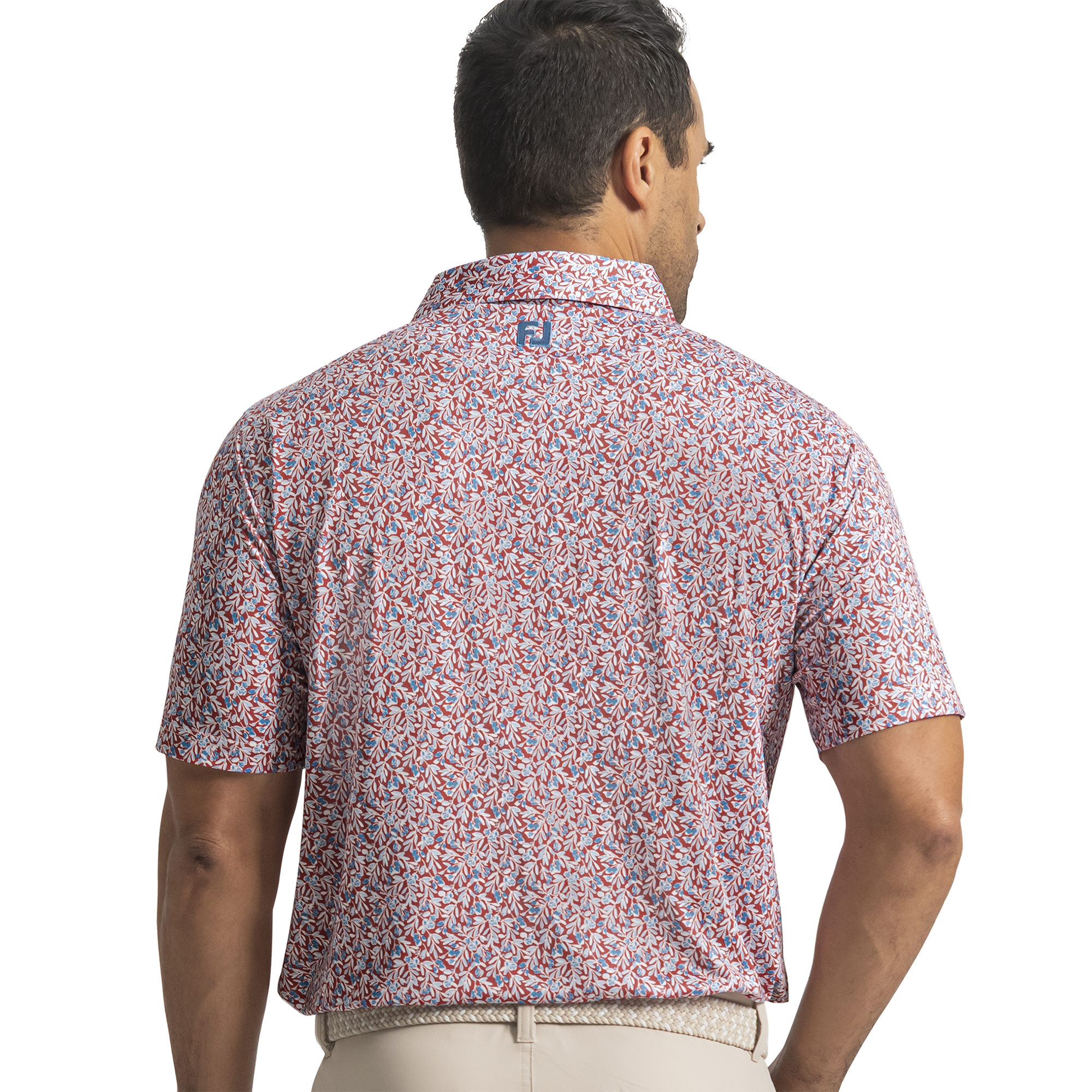 Meadow Print Lisle Self Collar