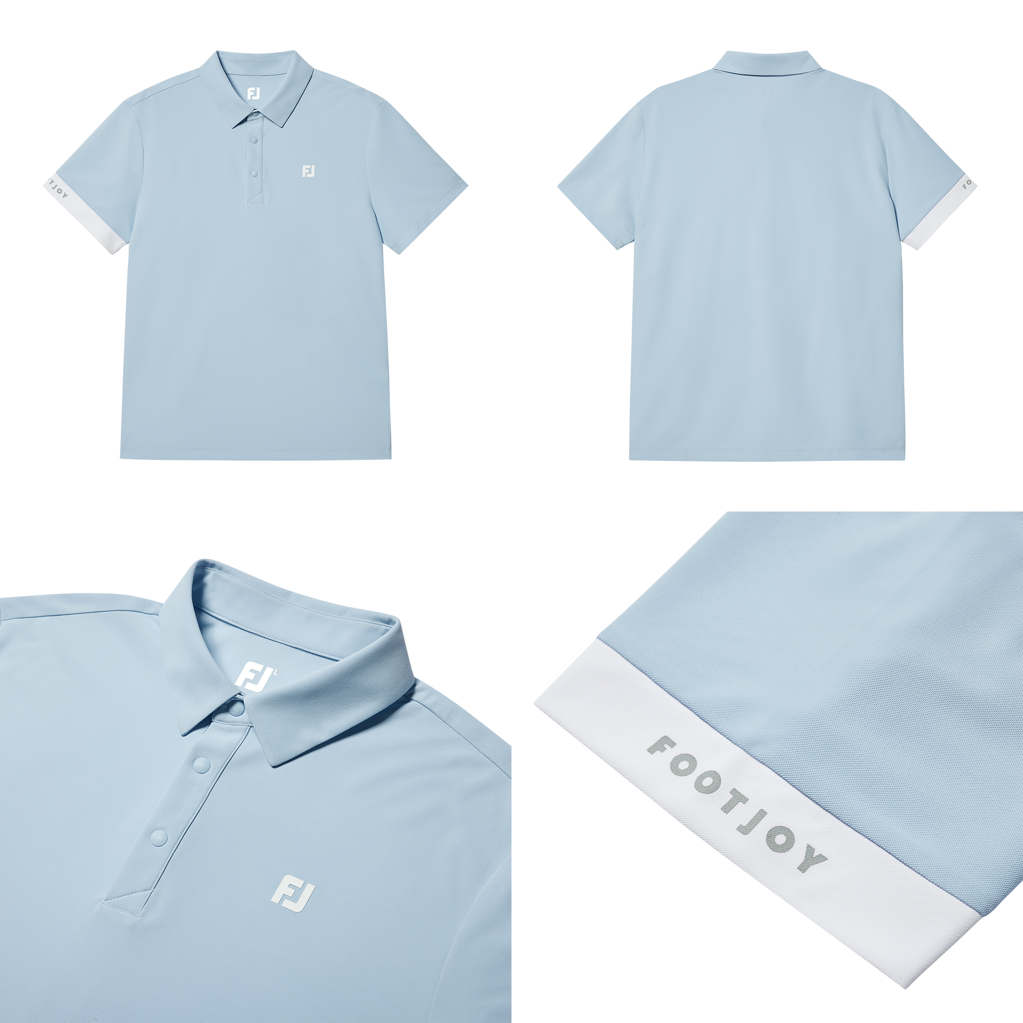 Block Sleeve Polo Shirts