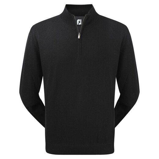 Lambswool Half Zip Lined Pullover