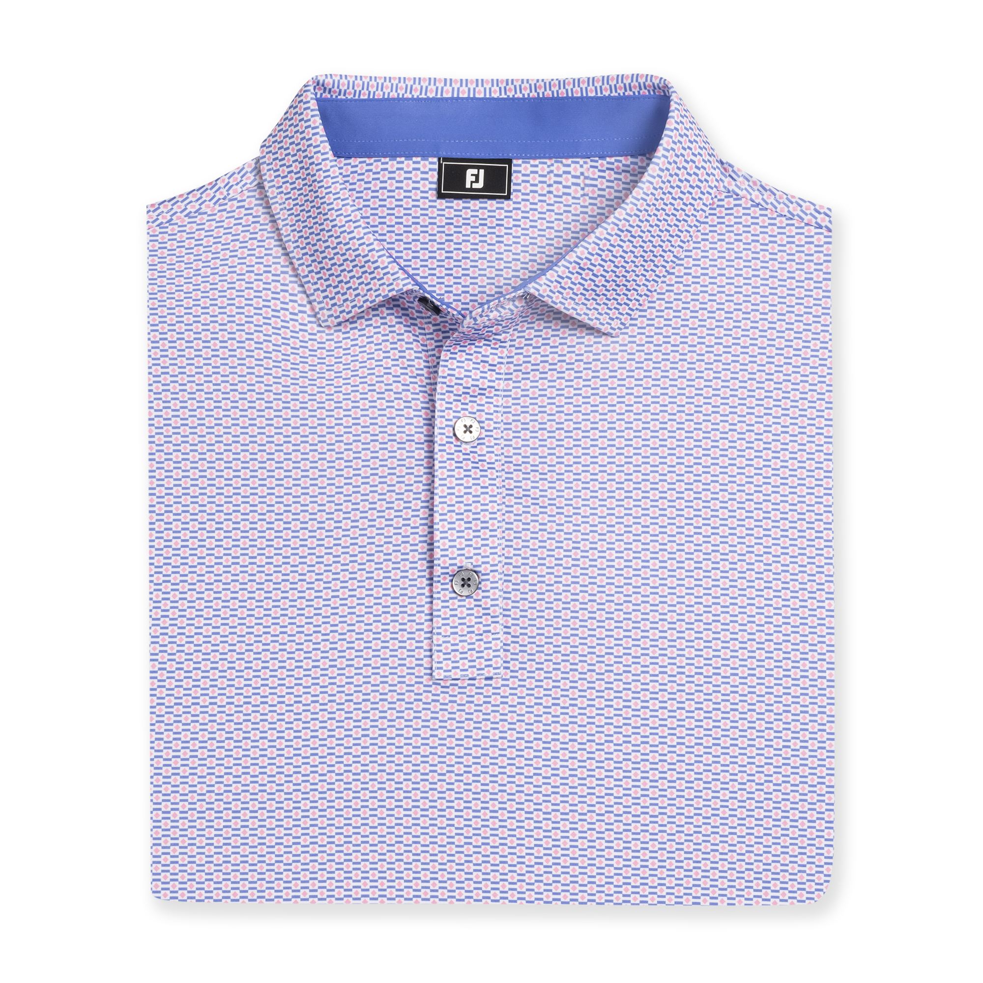 FJ Nautical Flag Print Lisle Self Collar