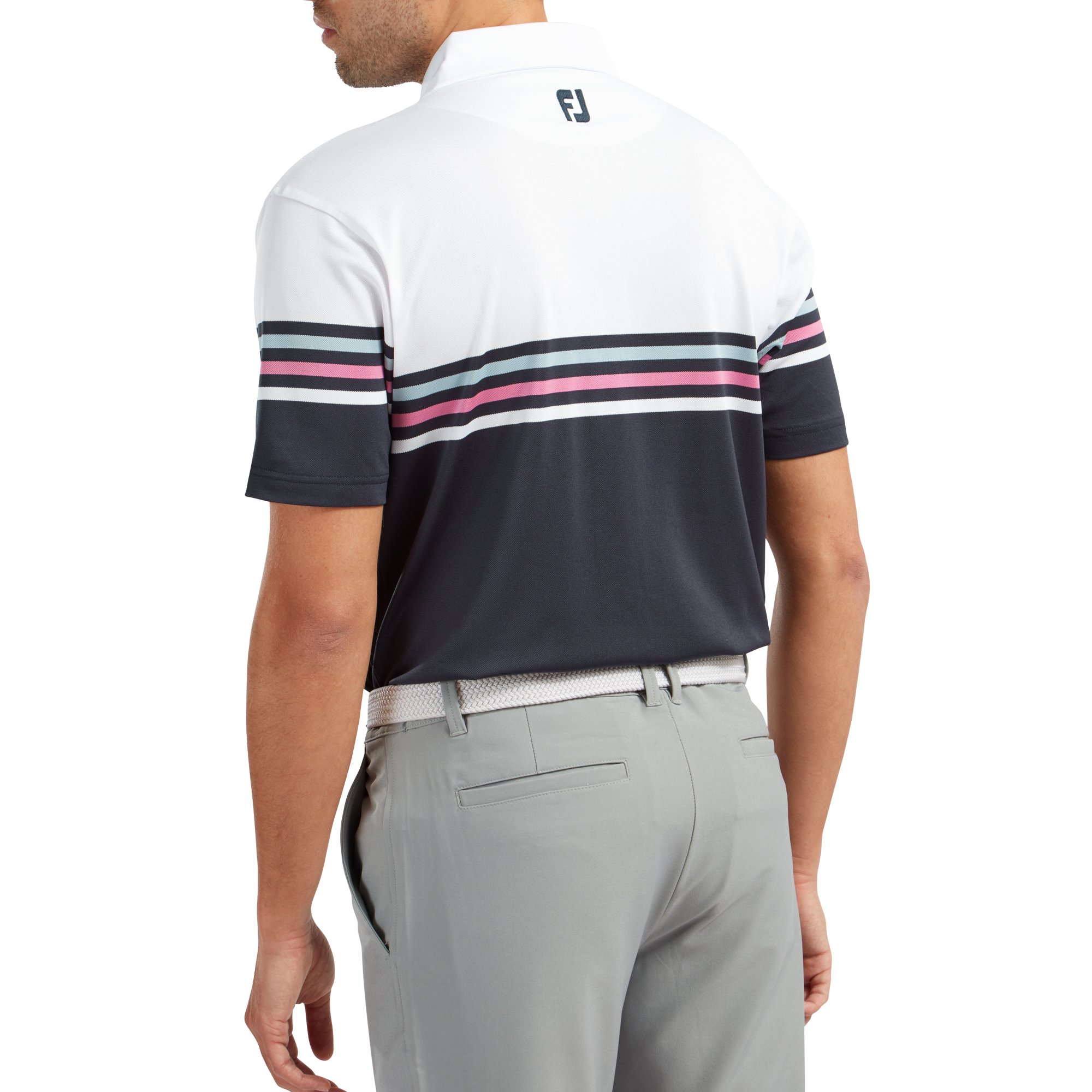 Stretch Pique Colour Block