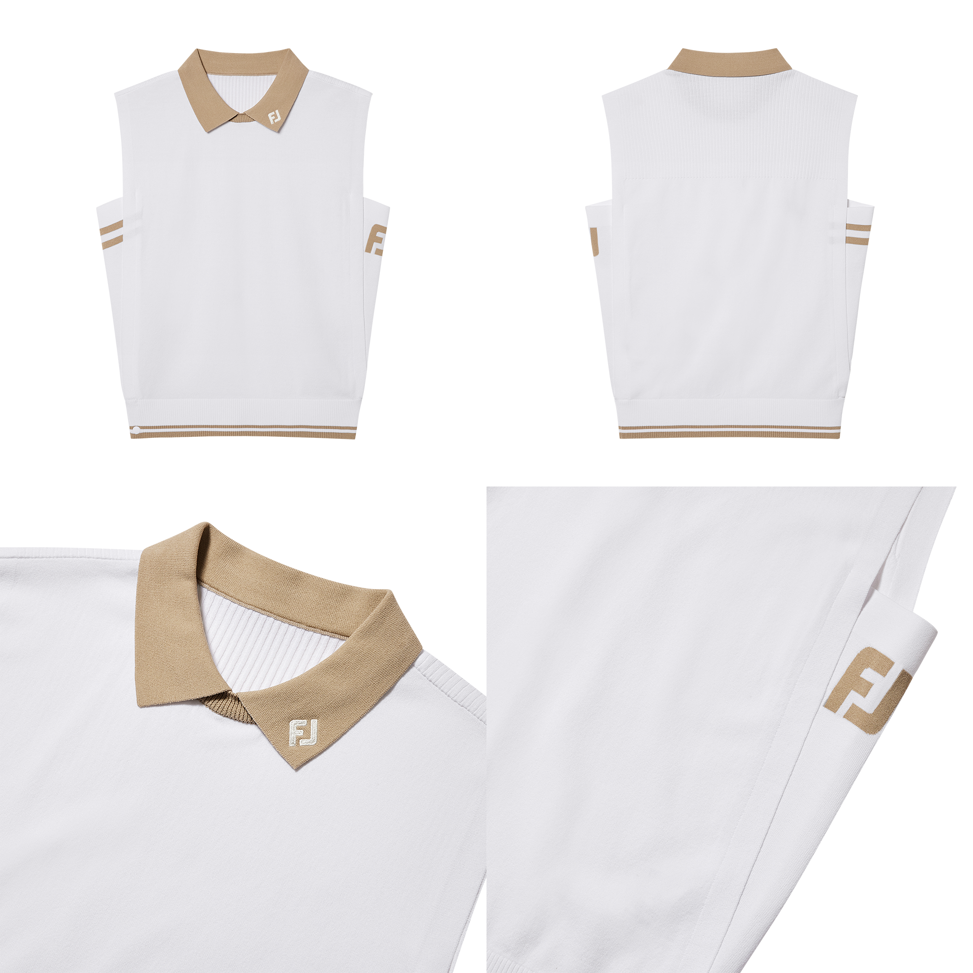 Knit Polo Vest Women