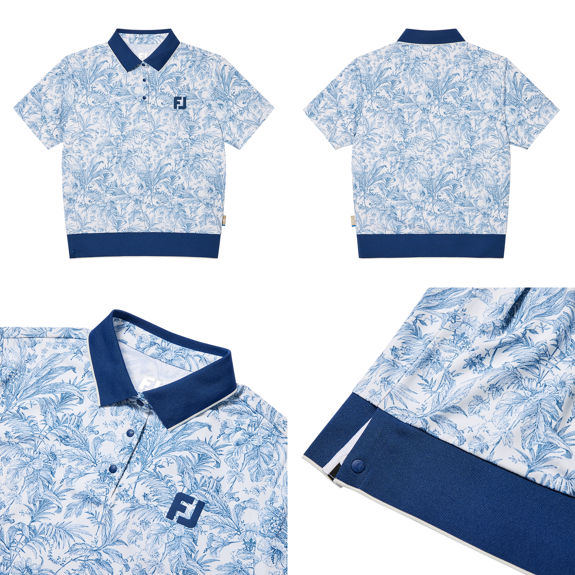 Overall Print Polo Shirts Women